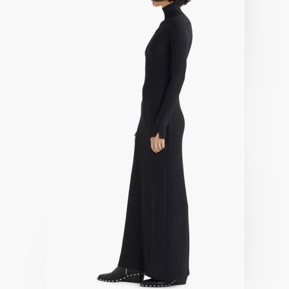 NWT $350 Rag & Bone Lilith Metallic Long Sleeve Turtleneck Maxi Sweater Dress-XS - Picture 3 of 6